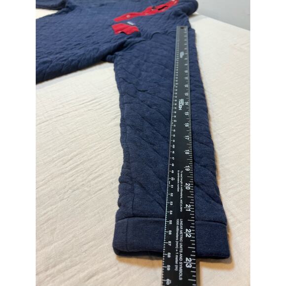 Patagonia Organic Cotton Quilt‎ Snap-T Pullover Dark Blue And Red Size MENS M - Picture 4 of 7